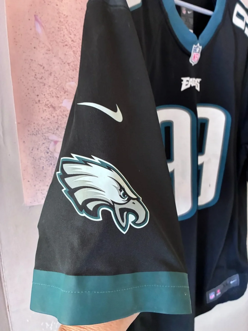 Nike Philadelphia Eagles #99 Jersey in Black/Teal/White - Picture 3 of 4